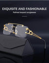 Steampunk Retro Rimless Sunglasses - SunglassesMart