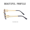 Steampunk Retro Rimless Sunglasses - SunglassesMart