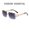 Steampunk Retro Rimless Sunglasses - SunglassesMart