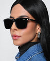 Sandy Black Wayfarer - SunglassesMart