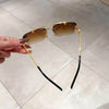 Rimless Cheetah Sunglasses - SunglassesMart
