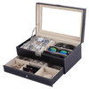 PU Leather Jewelry Storage Box Multifunctional Watch Glasses Collection Box - SunglassesMart