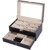 PU Leather Jewelry Storage Box Multifunctional Watch Glasses Collection Box - SunglassesMart