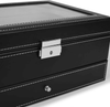 PU Leather Jewelry Storage Box Multifunctional Watch Glasses Collection Box - SunglassesMart