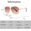Square Pilot Style Rivets Sunglasses - SunglassesMart