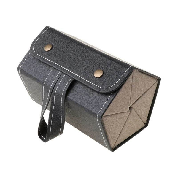 5 Slots Foldable PU Leather Sunglasses Eyeglasses Travel Organizer - SunglassesMart