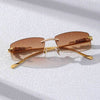 Rimless Rectangle Sunglasses - SunglassesMart