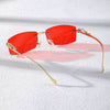Rimless Rectangle Sunglasses - SunglassesMart