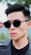 Noah Retro Square Sunglasses – Metal Frame - SunglassesMart