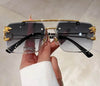 Rimless Cheetah Sunglasses - SunglassesMart