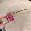 Rimless Cheetah Sunglasses - SunglassesMart