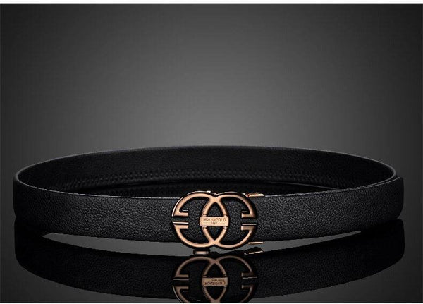 Automatic Buckle Leather Belt For Men - SunglassesMart