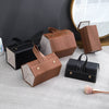 Portable Glasses Organizer 5 Grids Multi-slot Eyeglasses Storage Display Travel Folding Sunglasses PU Leather Case Home Storage - SunglassesMart