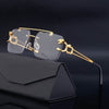 Retro Rimless Sunglasses - SunglassesMart