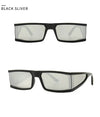 Rectangle Women Fashion Retro Mirror Sunglasses - SunglassesMart