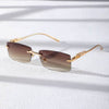Rimless Rectangle Sunglasses - SunglassesMart