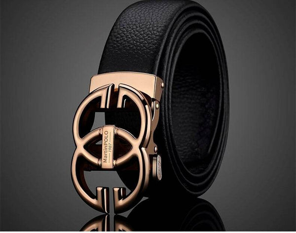 Automatic Buckle Leather Belt For Men - SunglassesMart