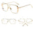New Metal Frame Rectangle Sunglasses - SunglassesMart