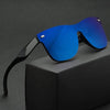 Rimless Reflector Mirror Polarized Sunglasses - SunglassesMart
