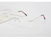 Rimless Pilot Blue Block Computer Glasses - SunglassesMart