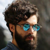 Steampunk Round Metal Sunglasses - SunglassesMart