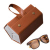 Portable Glasses Organizer 5 Grids Multi-slot Eyeglasses Storage Display Travel Folding Sunglasses PU Leather Case Home Storage - SunglassesMart