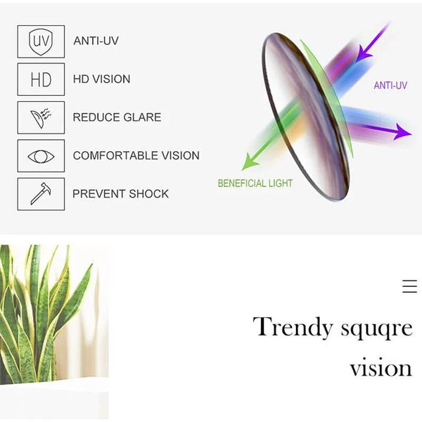 Benjamin Rectangle Retro Sunglasses - SunglassesMart