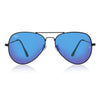 Pilot Blue Reflector Mirrored Sunglasses - SunglassesMart