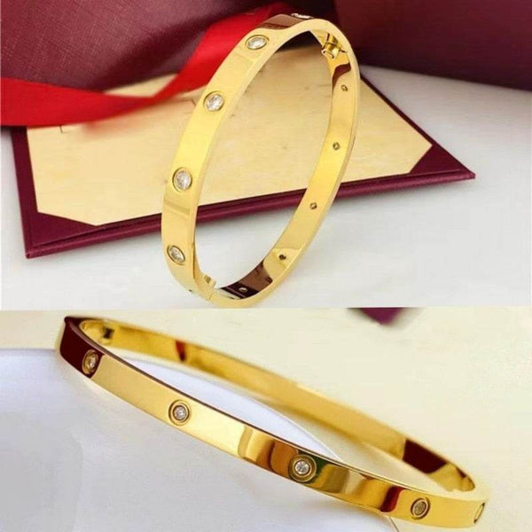 Galvani Luxury Titan Love Couple Bracelet 8MM & 4MM Size (Men & Women Set) - SunglassesMart