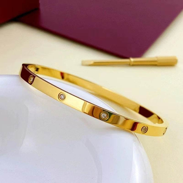 Galvani Luxury Titan Love Couple Bracelet 8MM & 4MM Size (Men & Women Set) - SunglassesMart