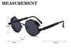 Steampunk Black Round Metal Sunglasses - SunglassesMart