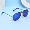 Pilot Blue Reflector Mirrored Sunglasses - SunglassesMart