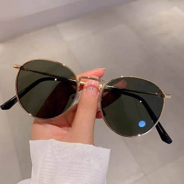 Sleek Round Metallic Sunglasses - SunglassesMart