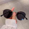 Sleek Round Metallic Sunglasses - SunglassesMart