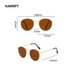 Sleek Round Metallic Sunglasses - SunglassesMart
