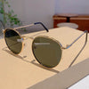 Sleek Round Metallic Sunglasses - SunglassesMart