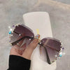 Sparkling Diva Irregular Diamond Sunglasses - SunglassesMart
