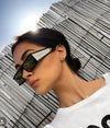 Rectangle Women Fashion Retro Mirror Sunglasses - SunglassesMart