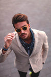 Round Tea Green Sunglasses - SunglassesMart