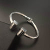New silver cuff Kada Bracelet For Men Girl - SunglassesMart