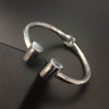 New silver cuff Kada Bracelet For Men Girl - SunglassesMart