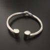 New silver cuff Kada Bracelet For Men Girl - SunglassesMart