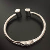New silver cuff Kada Bracelet For Men Girl - SunglassesMart