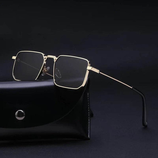 Benjamin Rectangle Retro Sunglasses - SunglassesMart