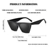 New Square Black Cat Eye Sunglasses Woman - SunglassesMart