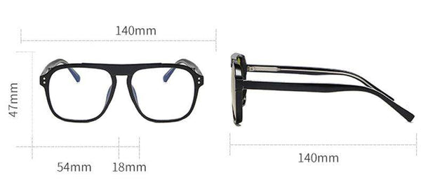 Anti-blue Light Square Eyeglasses - SunglassesMart