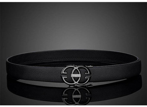 Automatic Buckle Leather Belt For Men - SunglassesMart
