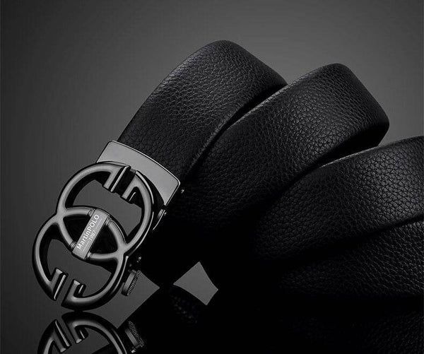 Automatic Buckle Leather Belt For Men - SunglassesMart