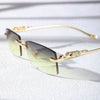 Rimless Rectangle Sunglasses - SunglassesMart
