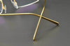 Rimless Titanium Leopard Spectacles Eyewear - SunglassesMart